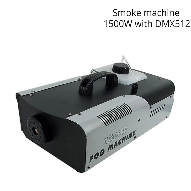 SHEHDS 1500W DMX RGB Smoke Machine with Wireless Remote LED Fog Machine DJ Lights Disco Lighting Stage